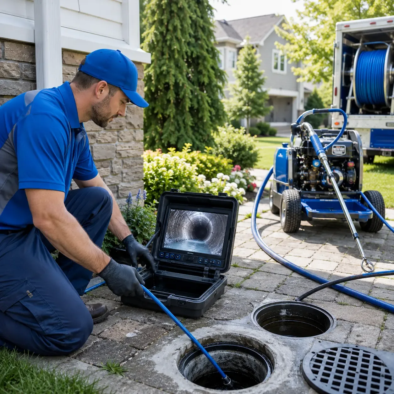 Outdoor drain cleaning professionals serving Bridge City, TX