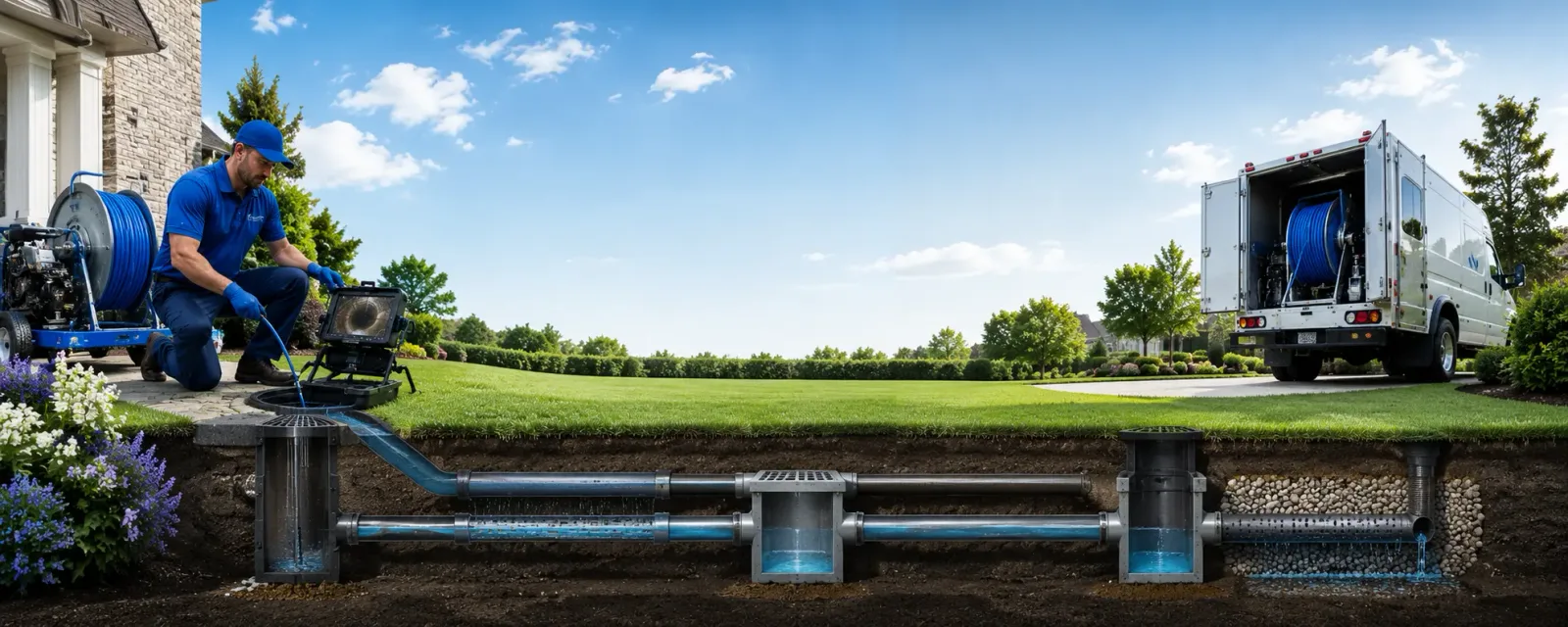 Outdoor drain cleaning information for Bridge City, TX